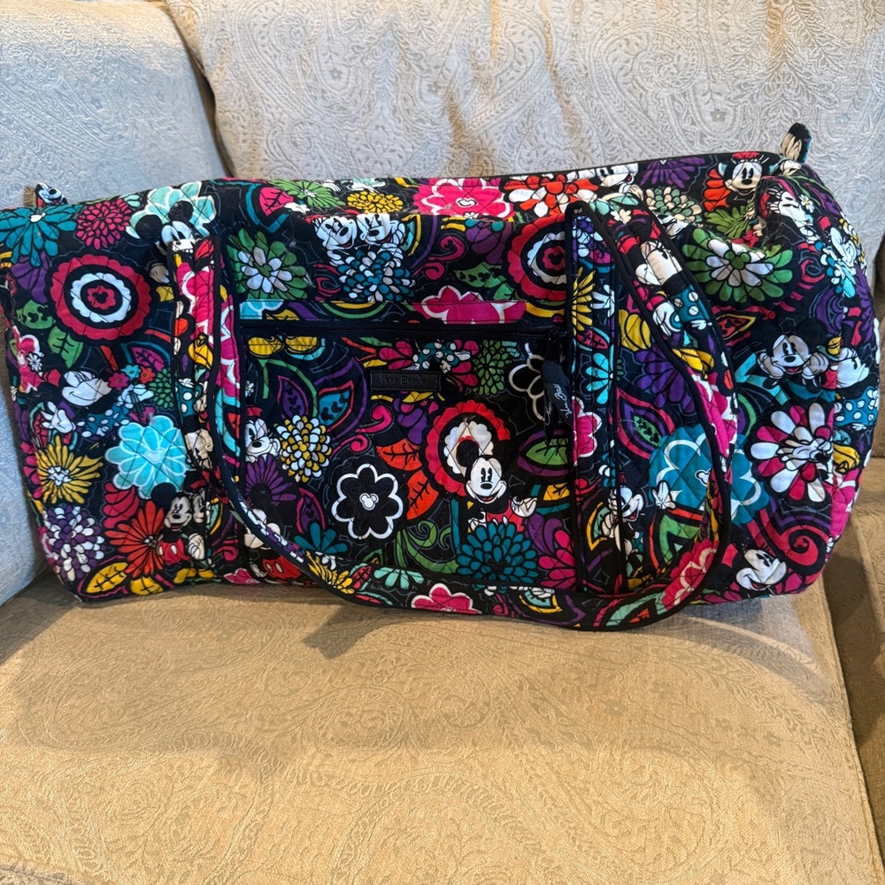 Mickey Minnie Vera Bradley Magical Blooms Duffle Duffel